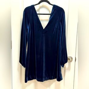 Blue velvet Free People FP dress